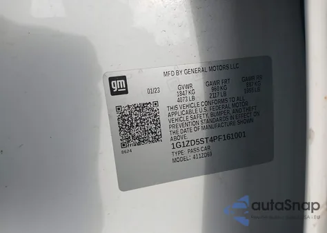 2023 Chevrolet Malibu Fwd 1Lt from USA, damaged, VIN 1G1ZD5ST4PF161001